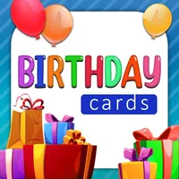 Happy birthday greetings cards icon