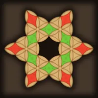 Hard Wood Puzzle. Triangle icon