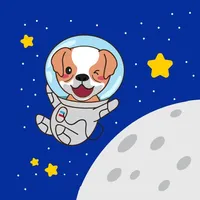 Astronaut Dog Stickers icon