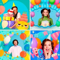 Birthday Frames & Stickers icon