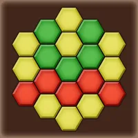 Color Lines. Hexagon icon