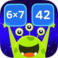 Math Matching Game. Space Math qiuz icon