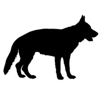 Dog silhouettes stickers emoji icon