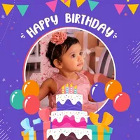 Birthday Frames & Card Maker icon