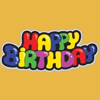 Happy Birthday stickers cards icon