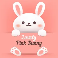 The Lovely Pink Bunny Stickers icon