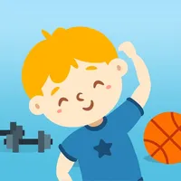 Kids morning exercises icon