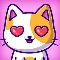 Cute Cat Pink Stickers Pack icon