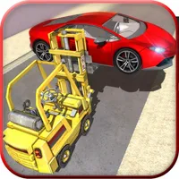 real police car parking forklift simulator icon