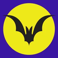 Bat on the Moon stickers emoji icon