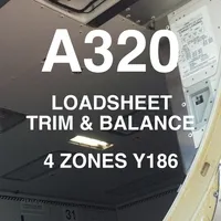 A320 LOADSHEET T&B 186 4z PAX icon