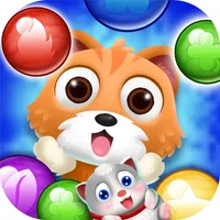 Rescue pet pop bubble shoot cat icon