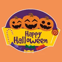 Halloween cards and stickers icon