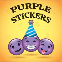 Animated Cute Purple Sticker icon