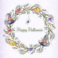 Beautiful Watercolor Halloween icon