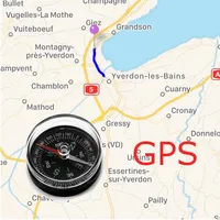 GPS tracking, Speed, Distance icon