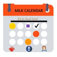 Milk calendar icon