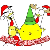 Chicken Bro Merry Xmas Sticker icon