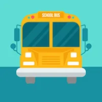 school bus track icon