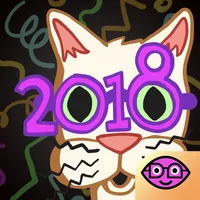 Weird New Year 2018 icon