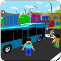 Blocky NewYork Passenger Bus icon