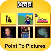 Point to Pictures - Gold icon