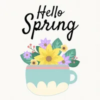 Hello Spring - Hand Drawn icon