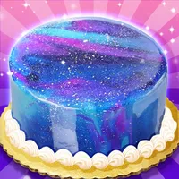 Galaxy Mirror Glaze Cake icon