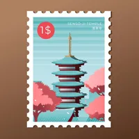 Famous Landmark Stamp Stickers icon