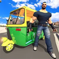 3 Wheeler City Taxi Tuk Tuk 3D icon