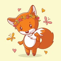 Crazy Little Fox Stickers icon