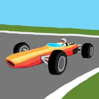 Retro GP, car racing. icon