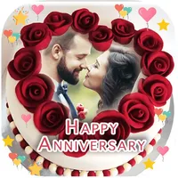 Anniversary Cake Photo Frame icon