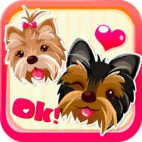 Yorkie Dog Emoji Stickers icon