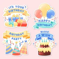 birthday animated stickers icon