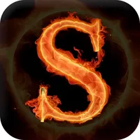 Fire Text Name Art icon