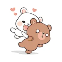 Bear Couple Love Cute Sticker icon