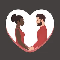 Black White Dating App icon