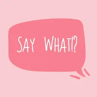 Say what!? Text emoji/stickers icon