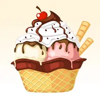 Watercolor Yummy Ice Cream icon