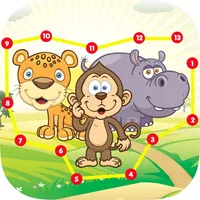 ABC Animals Draw Connect Dot icon