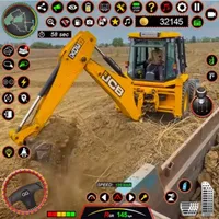 JCB 3Dx Backhoe Loader Driving icon