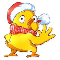 Christmas Chicken Chuu Sticker icon