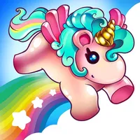 Unicorn fun running games icon