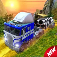 New Cargo Truck Transport 3D icon