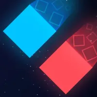 Duo Square - red and blue icon