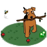 Cute Welsh Terrier Dog Sticker icon