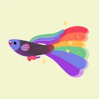 Rainbow guppy icon