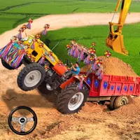 Tractor Trolley Farming Game icon