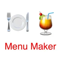 Restaurant menu maker icon